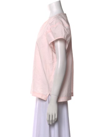 Fabiana Pigna Crew Neck Short Sleeve Blouse