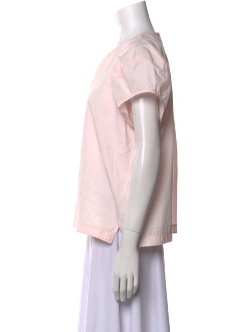 Fabiana Pigna Crew Neck Short Sleeve Blouse