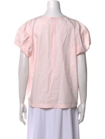 Fabiana Pigna Crew Neck Short Sleeve Blouse