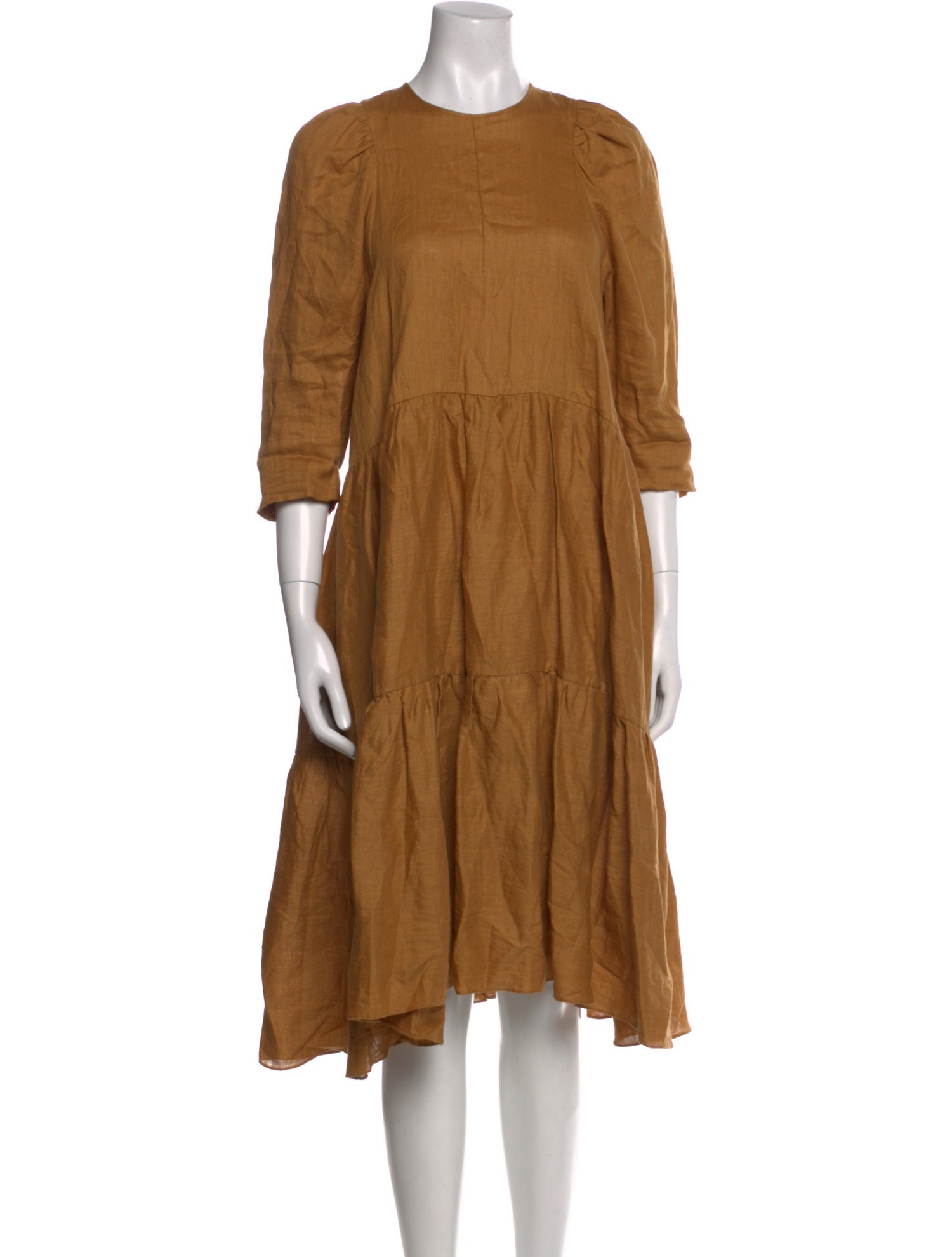 Fabiana Pigna Linen Midi Length Dress