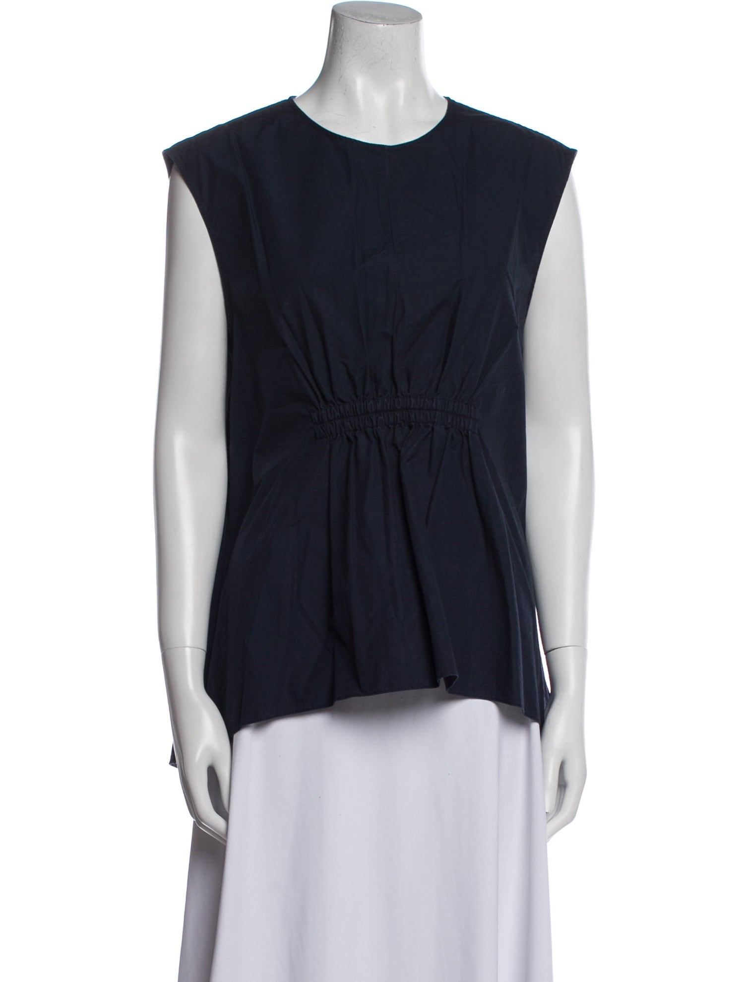 Fabiana Pigna Crew Neck Sleeveless Top