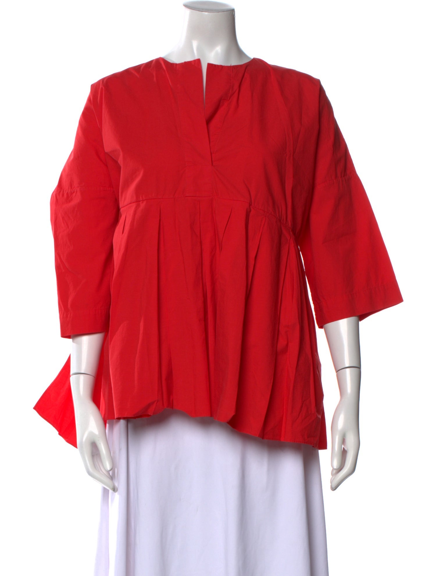 Fabiana Pigna Crew Neck Three-Quarter Sleeve Blouse