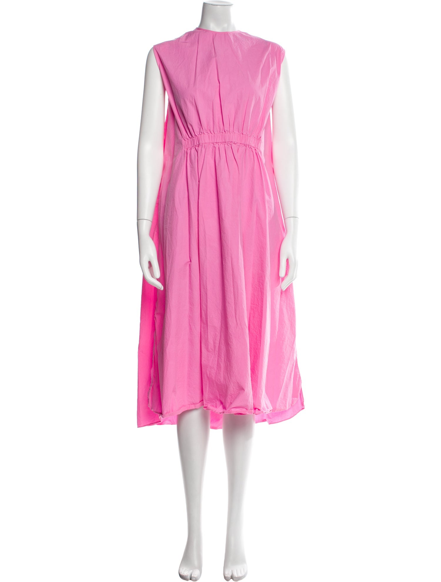 Fabiana Pigna Crew Neck Midi Length Dress