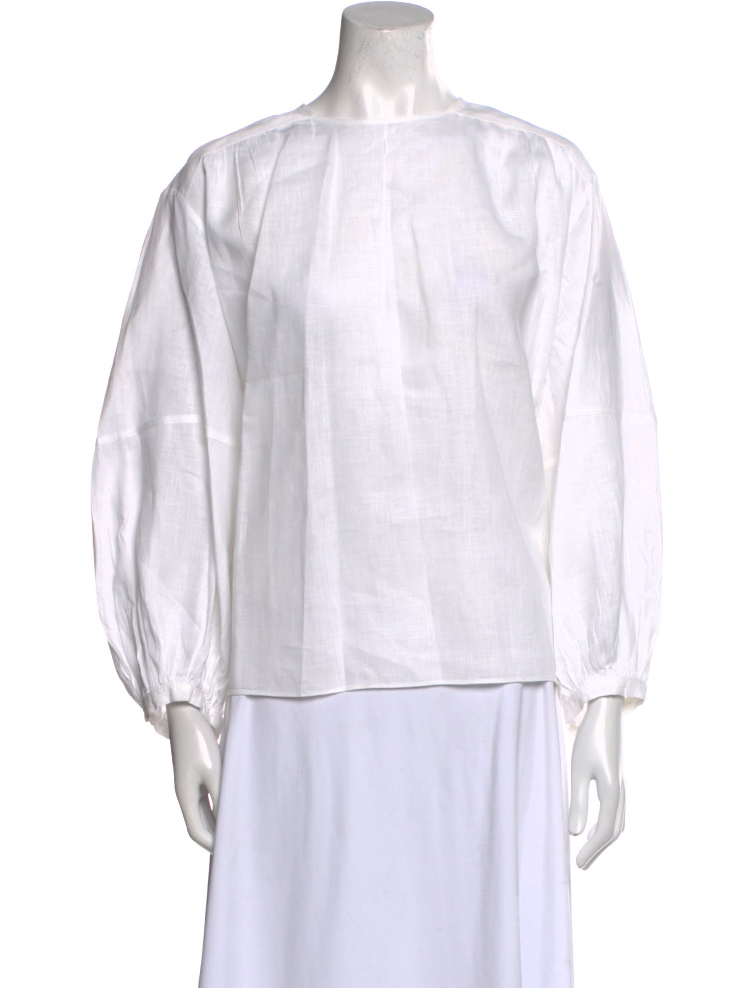 Fabiana Pigna Bateau Neckline Three-Quarter Sleeve Blouse