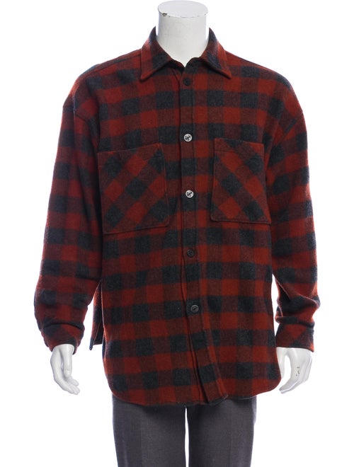 Faith Connexion Wool Buffalo Plaid Shirt Jacket gr