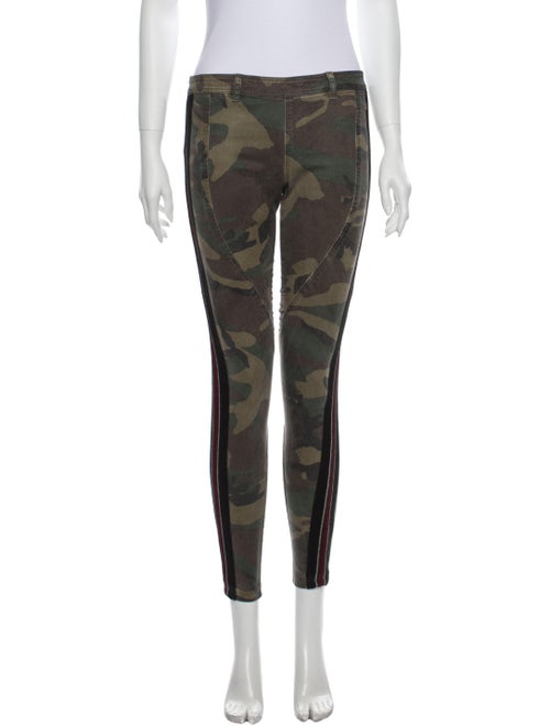 Faith Connexion Printed Skinny Leg Pants Green