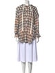 Faith Connexion Plaid Print Mock Neck Tunic