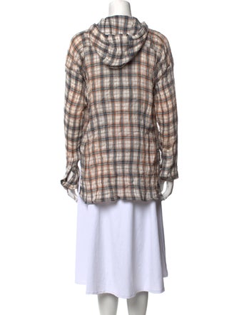 Faith Connexion Plaid Print Mock Neck Tunic