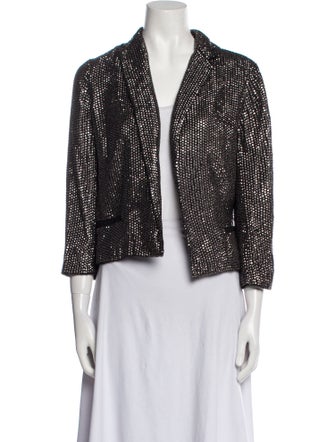 Faith Connexion Sequin Printed Evening Jacket