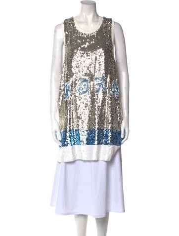 Faith Connexion Tops Printed Scoop Neck Tunic S