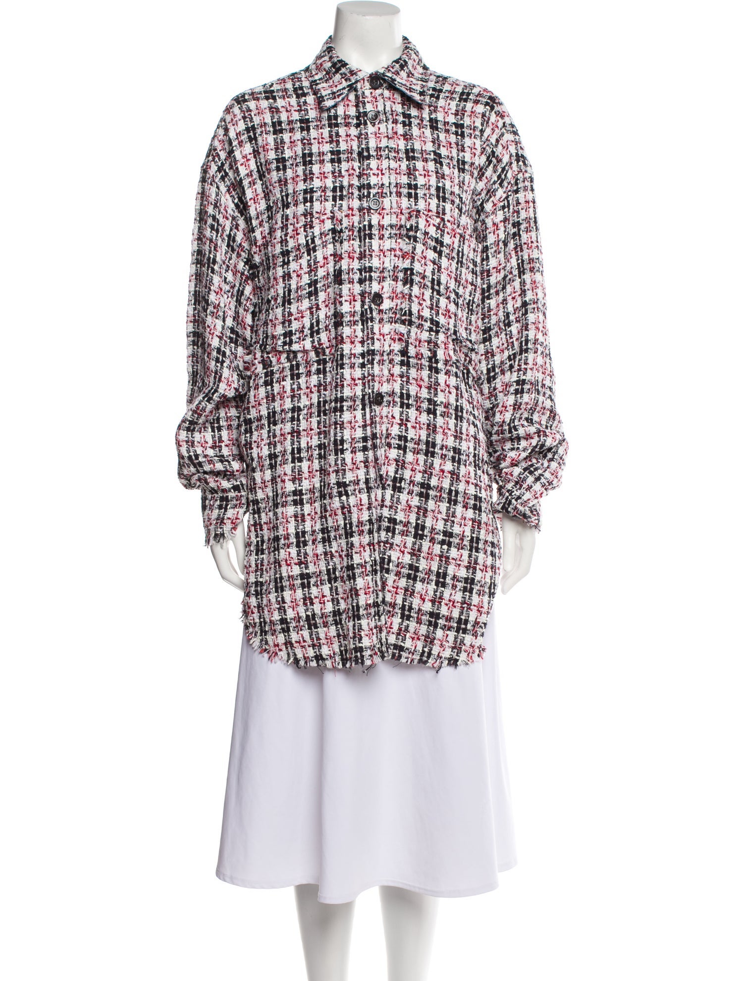 Faith Connexion Tweed Houndstooth Print Jacket