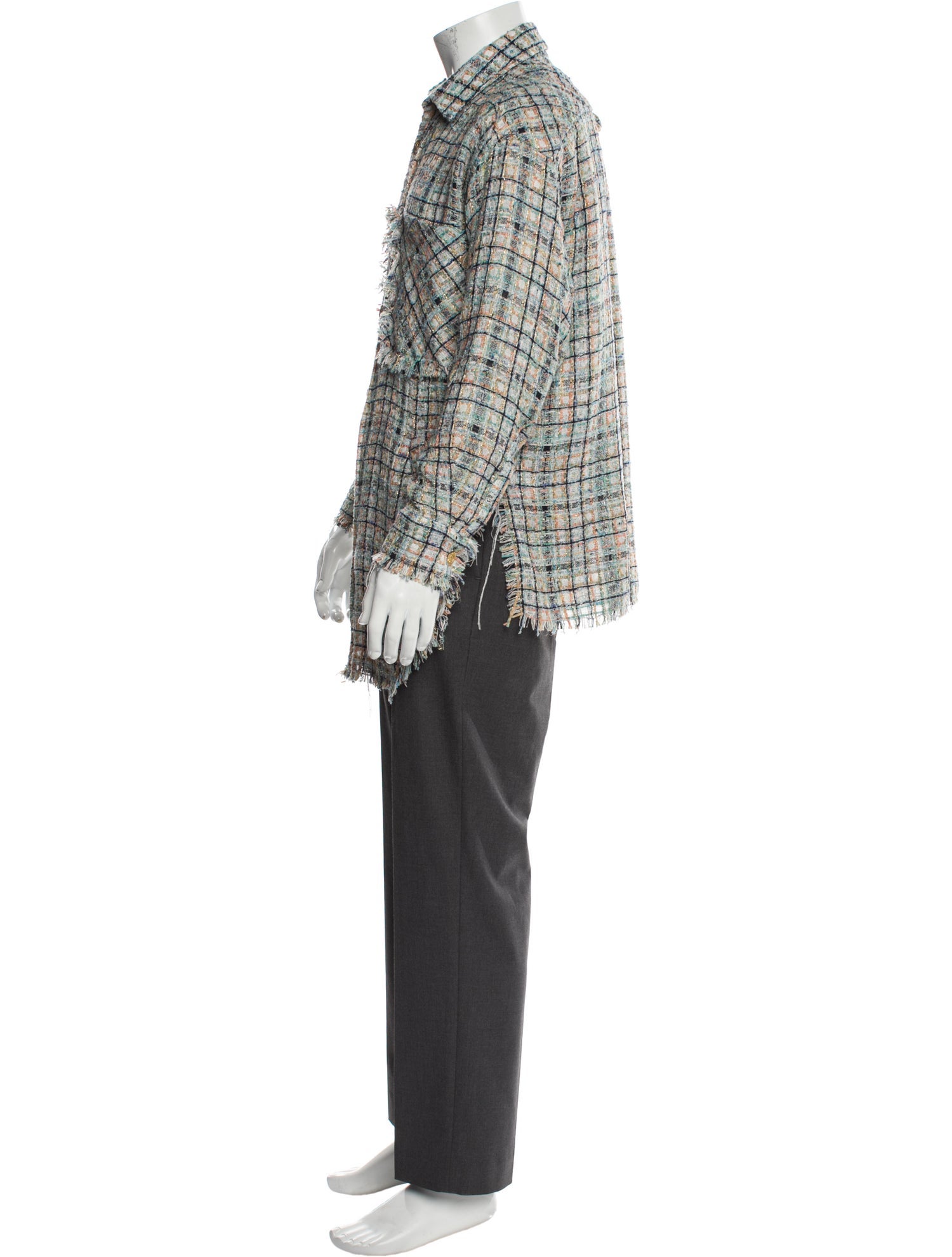 Faith Connexion Tweed Pattern Overcoat