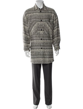 Faith Connexion Houndstooth Print Poncho