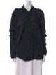 Faith Connexion Silk Long Sleeve Button-Up Top
