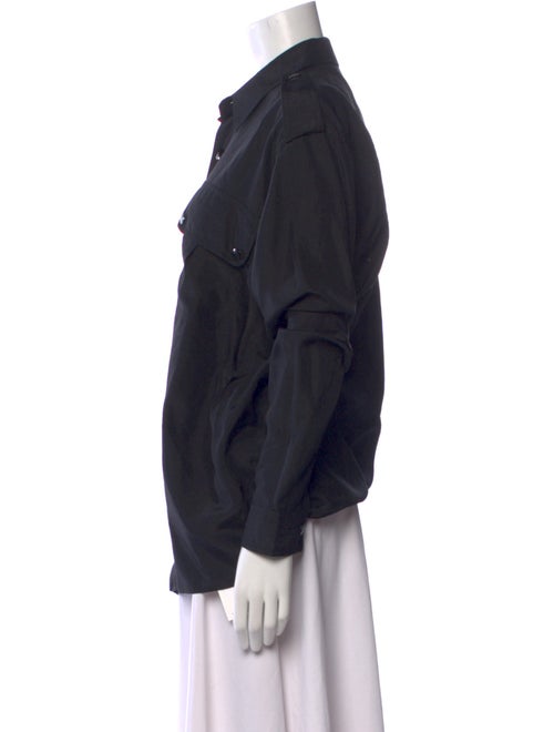 Faith Connexion Silk Long Sleeve Button-Up Top