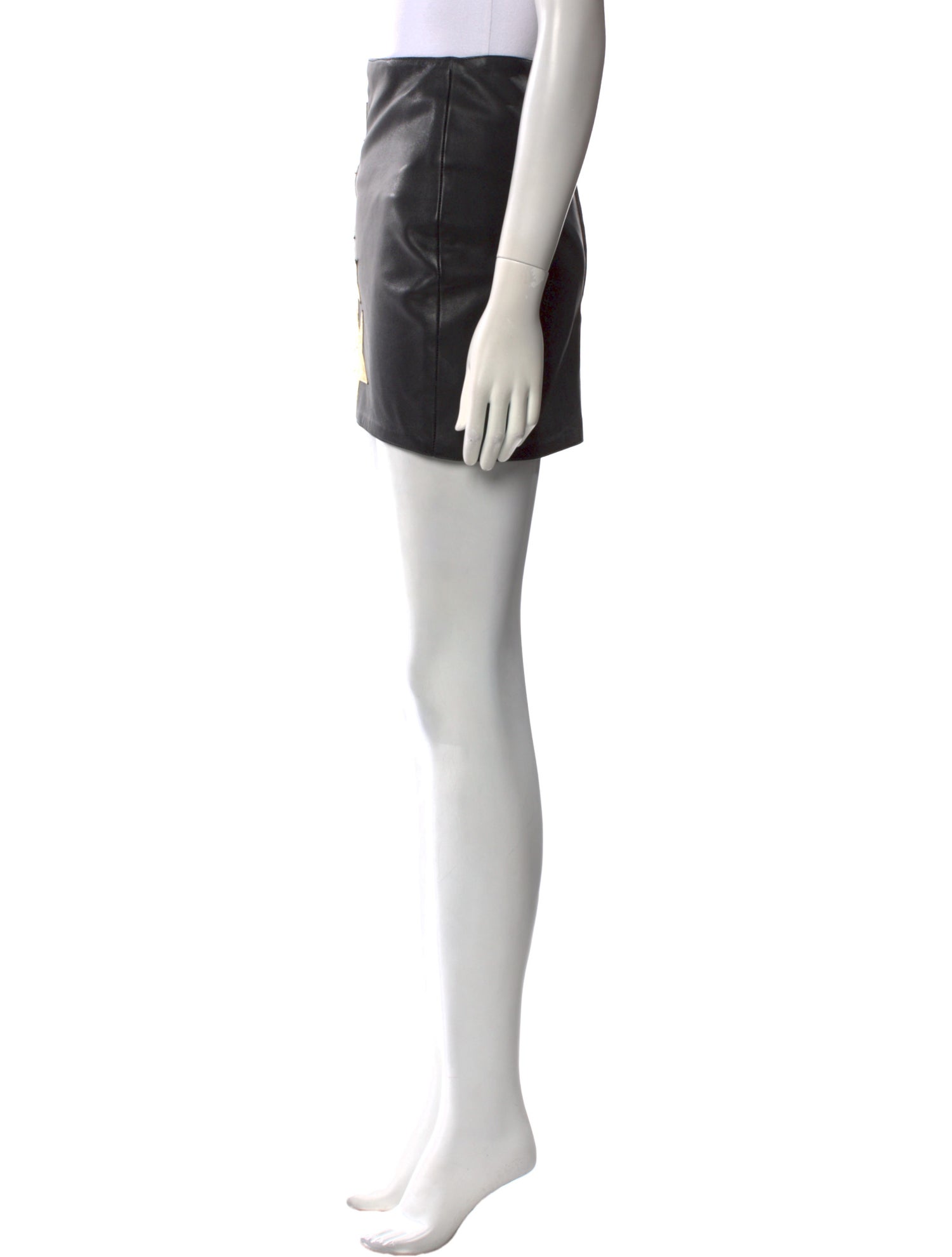Faith Connexion Leather Mini Skirt