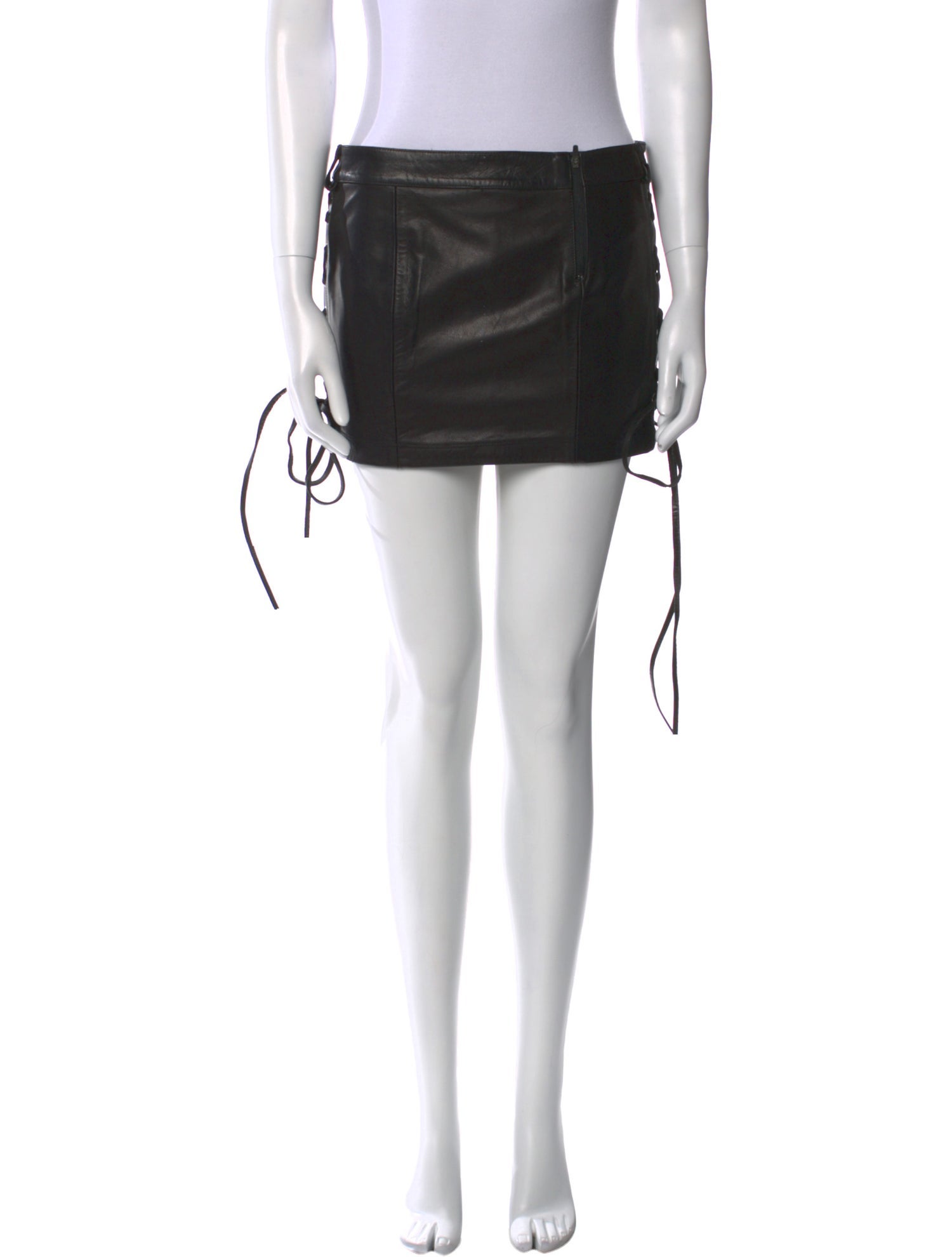 Faith Connexion Calfskin Mini Skirt
