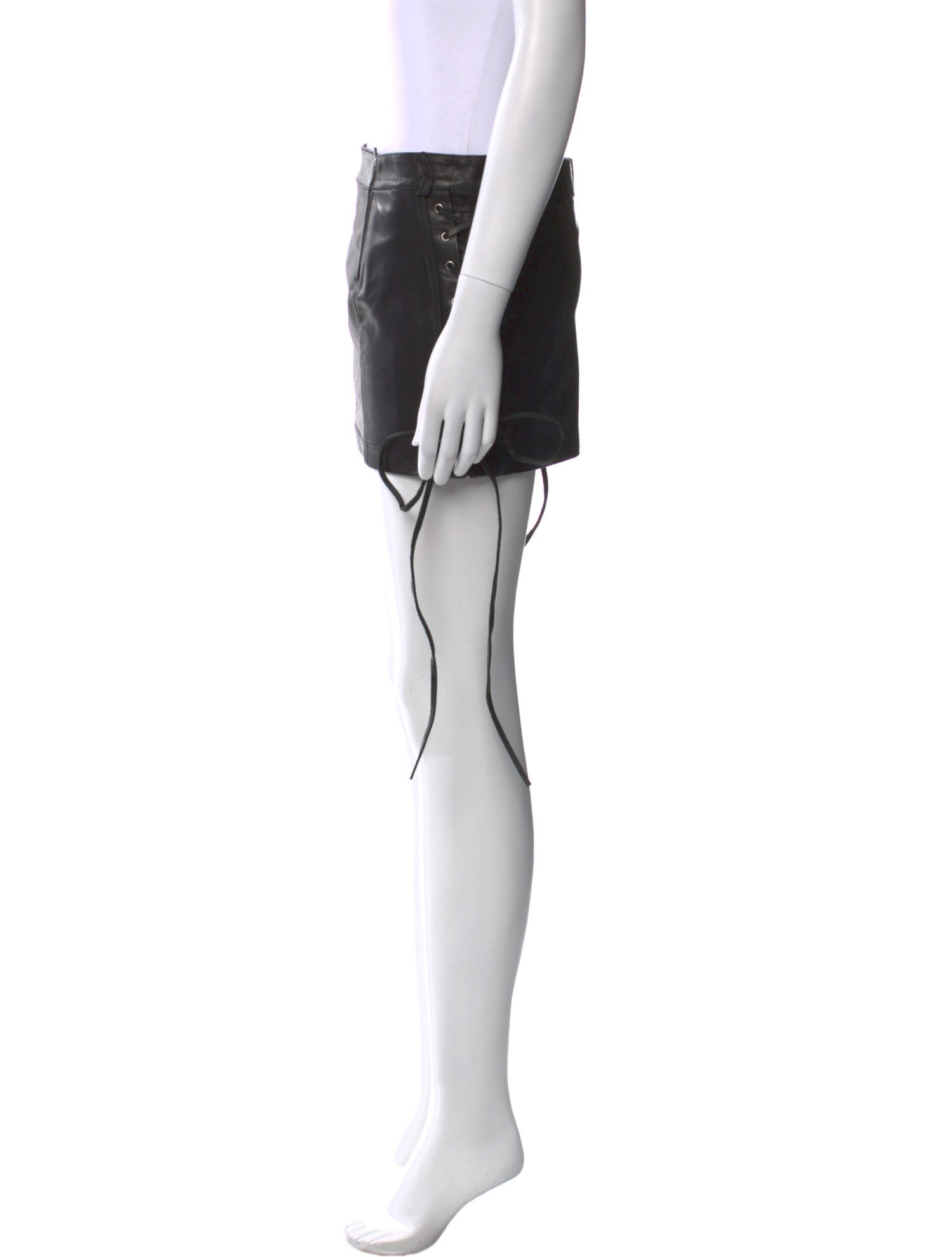 Faith Connexion Calfskin Mini Skirt
