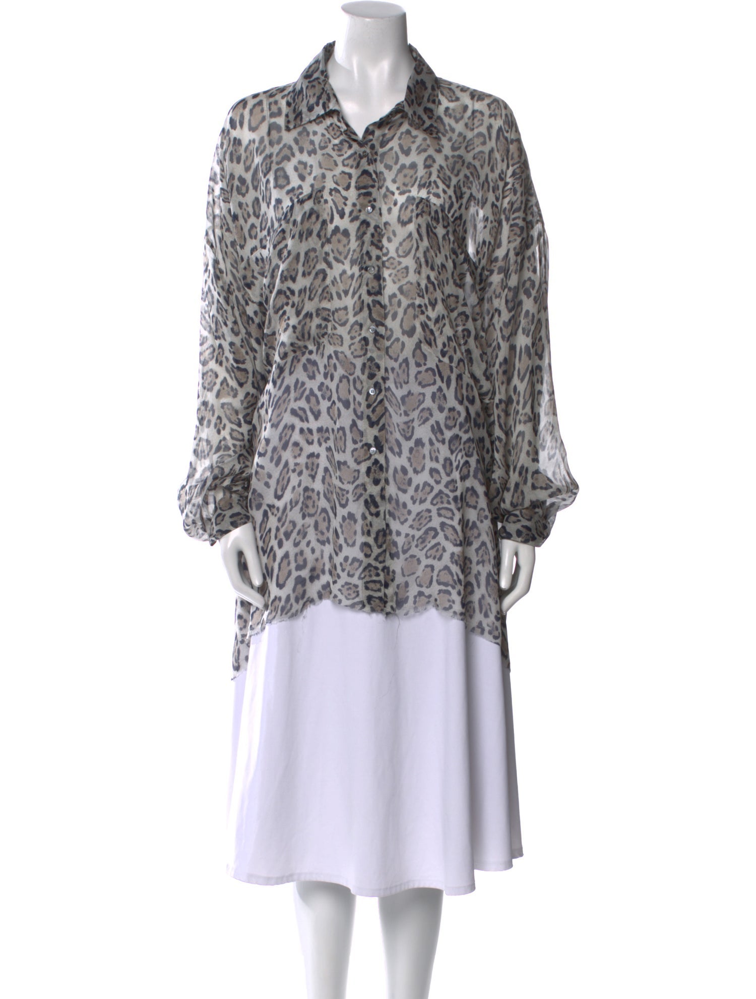 Faith Connexion Silk Animal Print Tunic