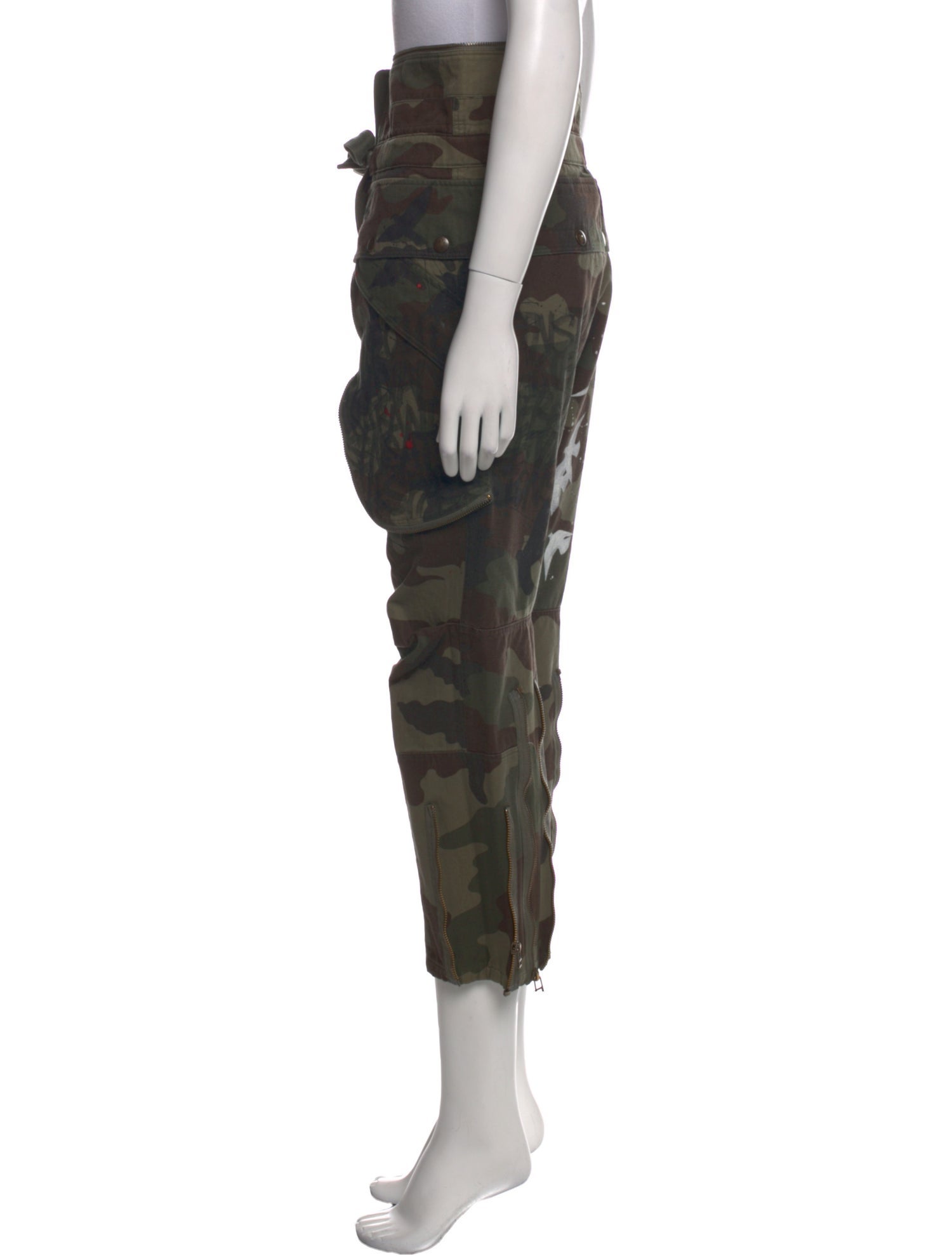 Faith Connexion Camouflage Print Straight Leg Pants