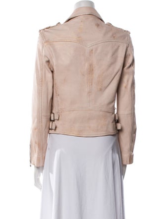 Faith Connexion Lamb Leather Biker Jacket