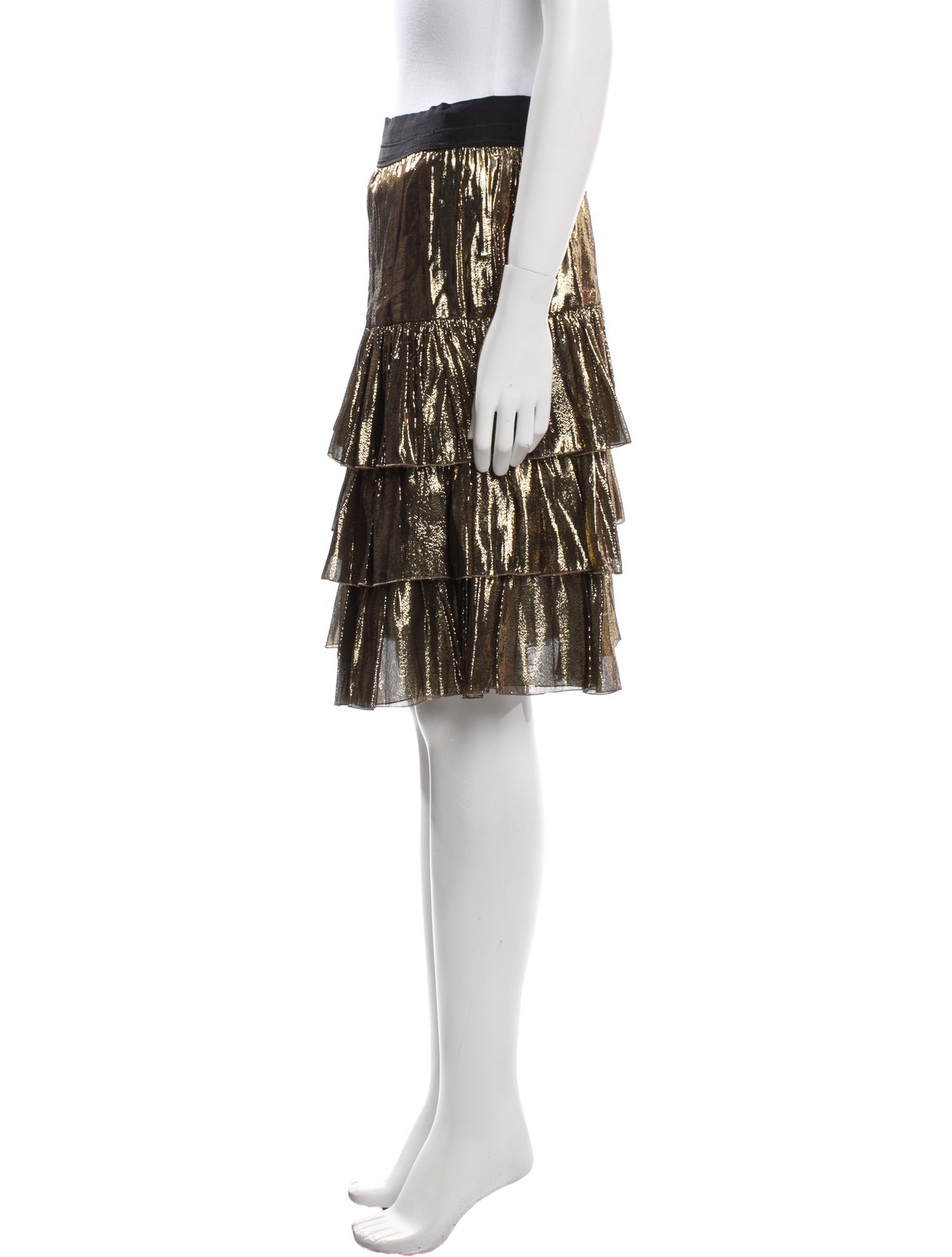 Faith Connexion Ruffle Embellishment Knee-Length Skirt