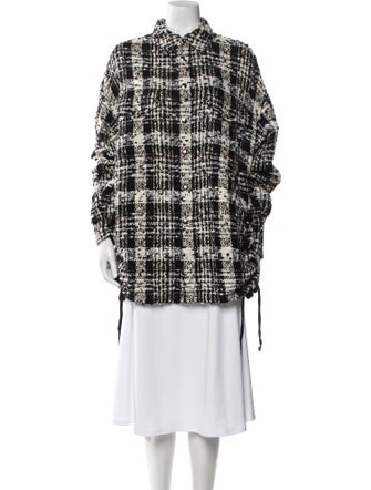 Faith Connexion Plaid Print Coat