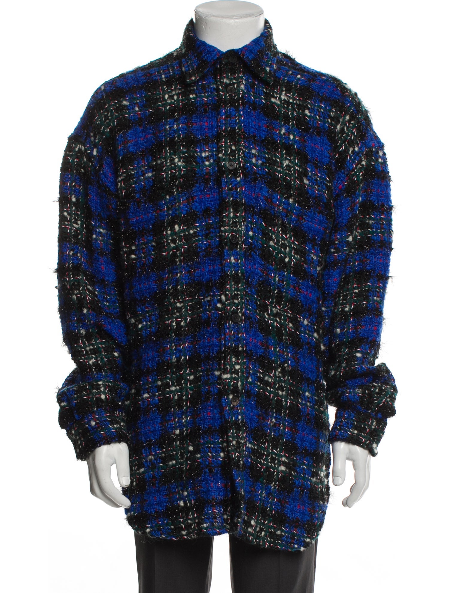 Faith Connexion Plaid Print Long Sleeve Shirt