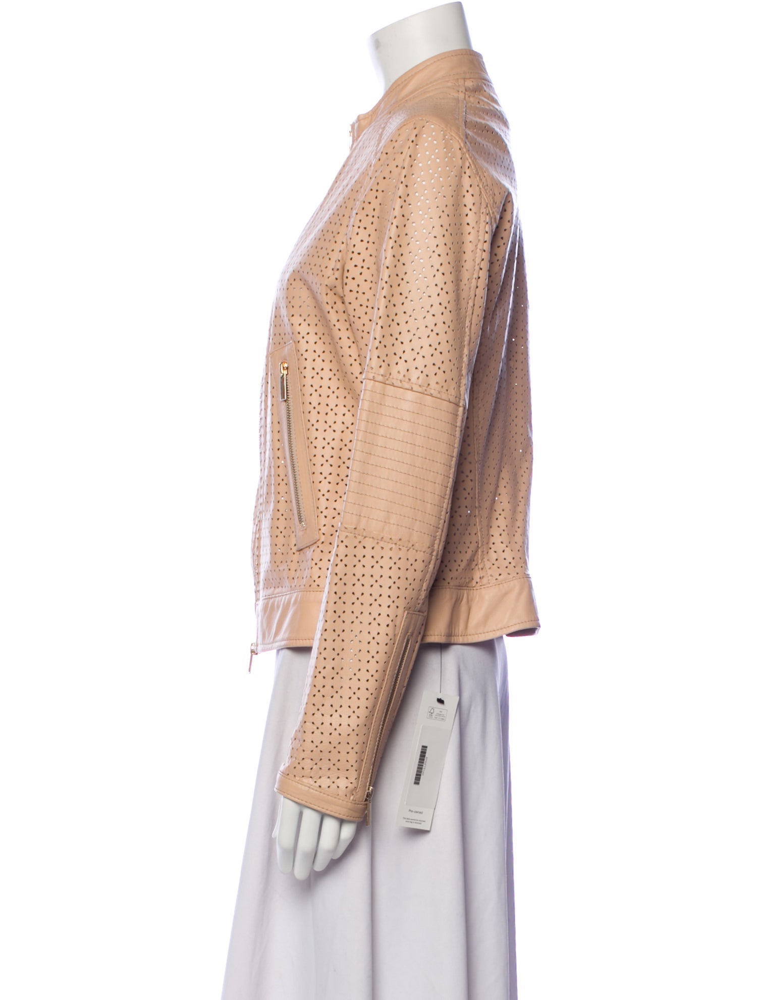 Flo & Clo Leather Patterned Jacket