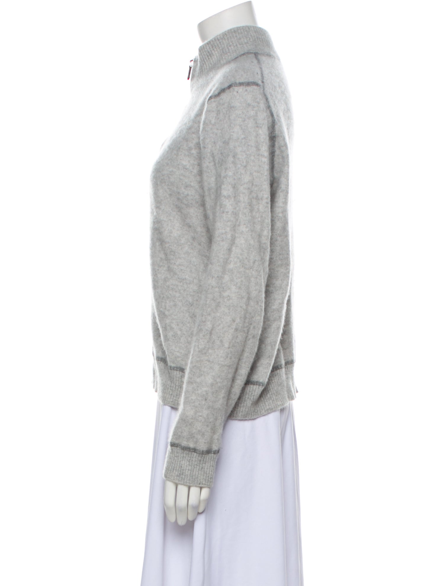 Forte Cashmere Cashmere Mock Neck Sweater