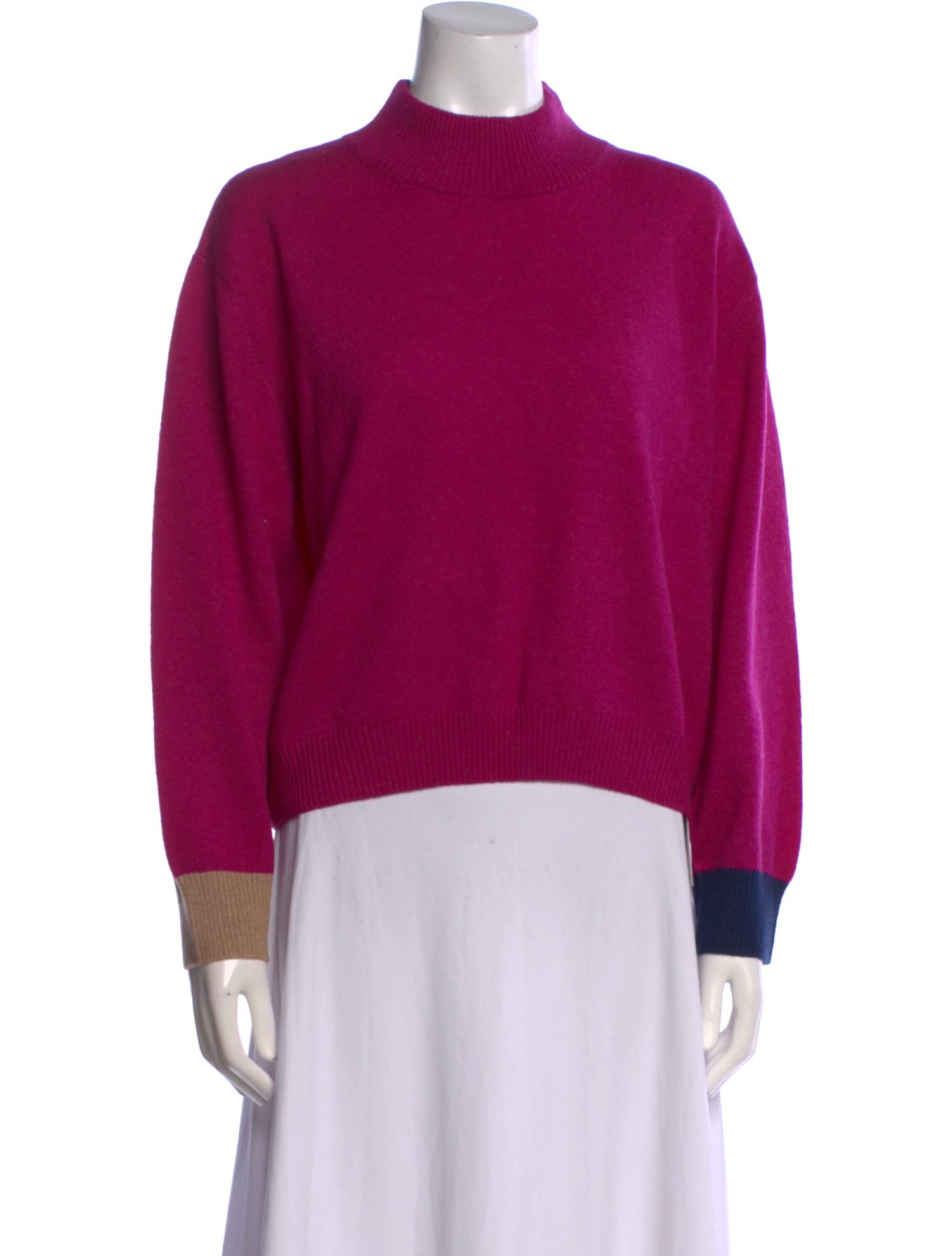 Forte Cashmere Cashmere Mock Neck Sweater