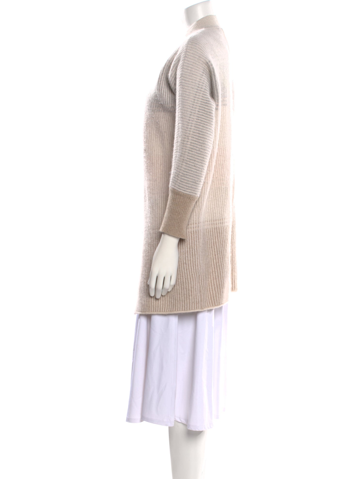 Forte Cashmere Cashmere Colorblock Pattern Sweater