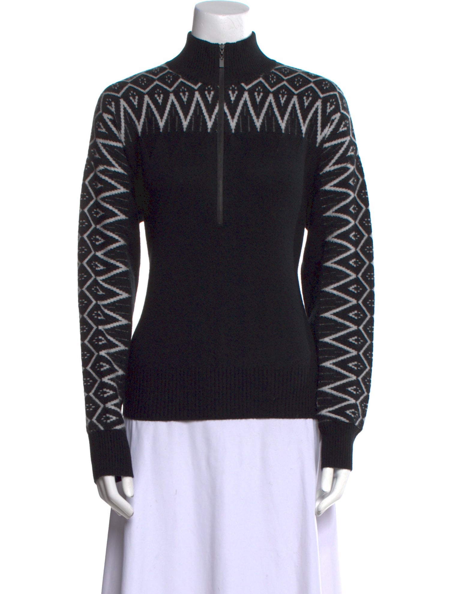 Forte Cashmere Cashmere Printed Sweater