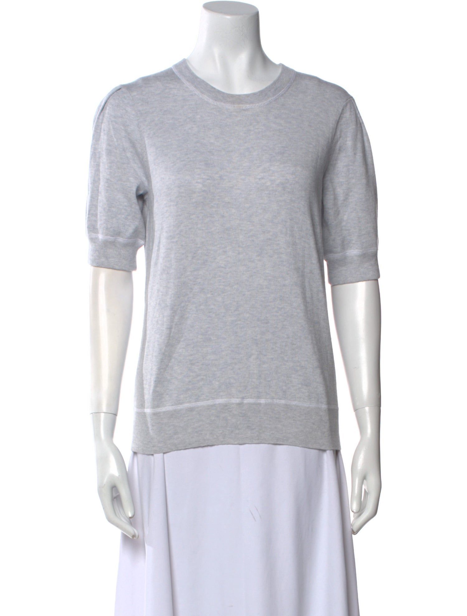 Forte Cashmere Crew Neck Short Sleeve T-Shirt