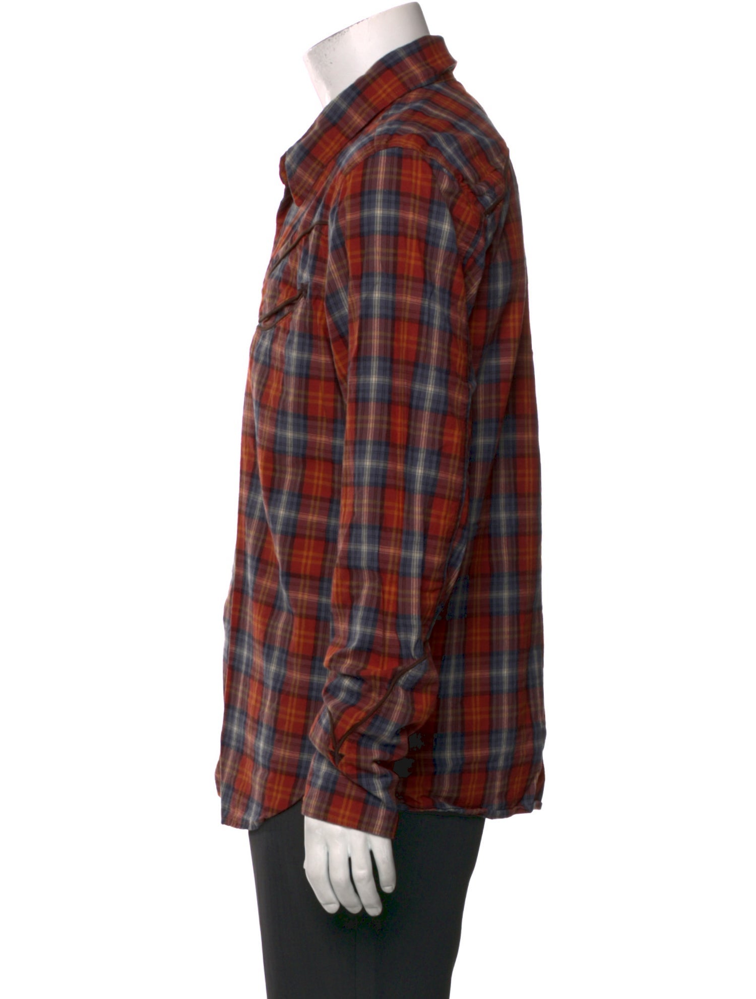 Freenote Cloth Plaid Print Long Sleeve Western Shirt