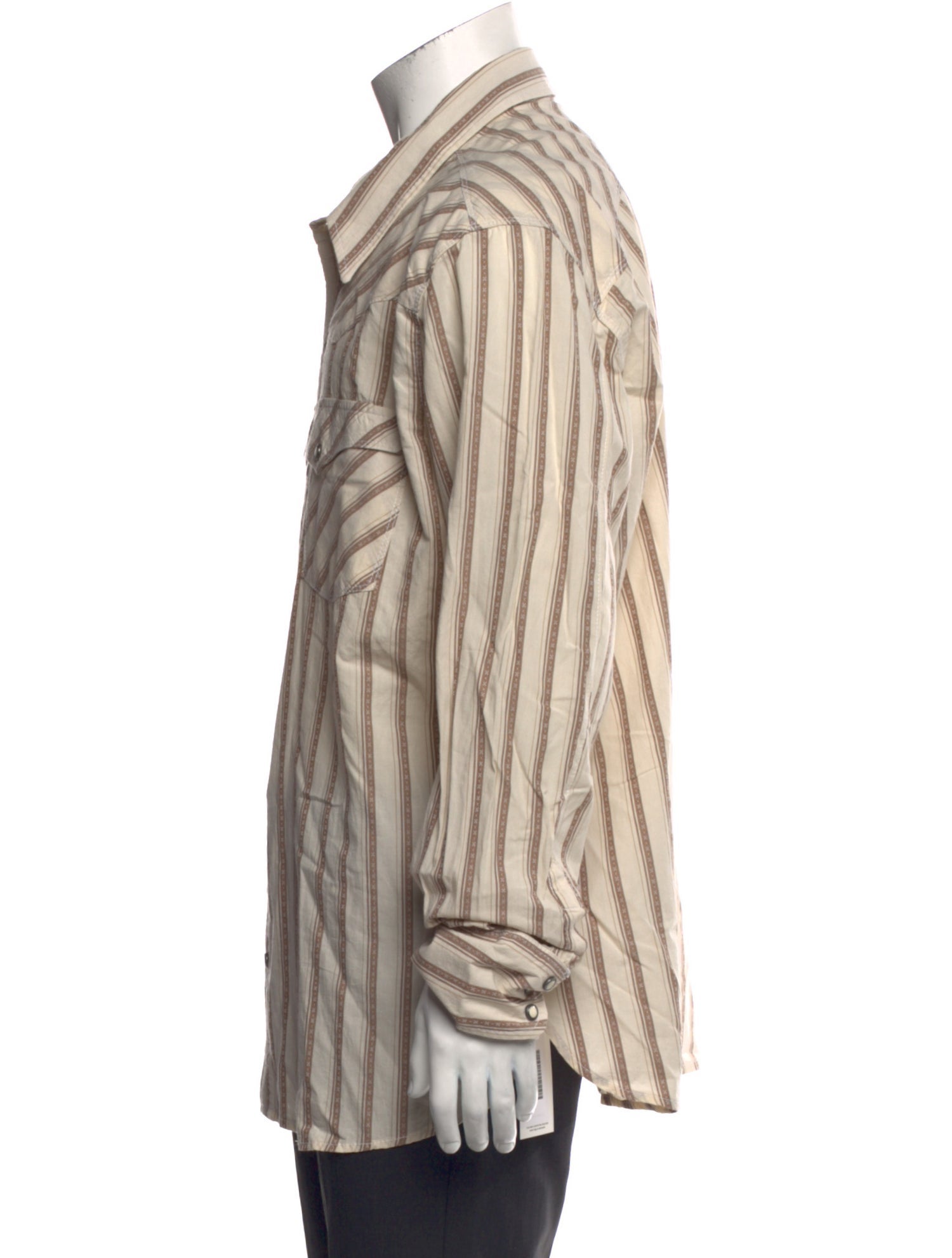 Freenote Cloth Striped Long Sleeve Western Shirt