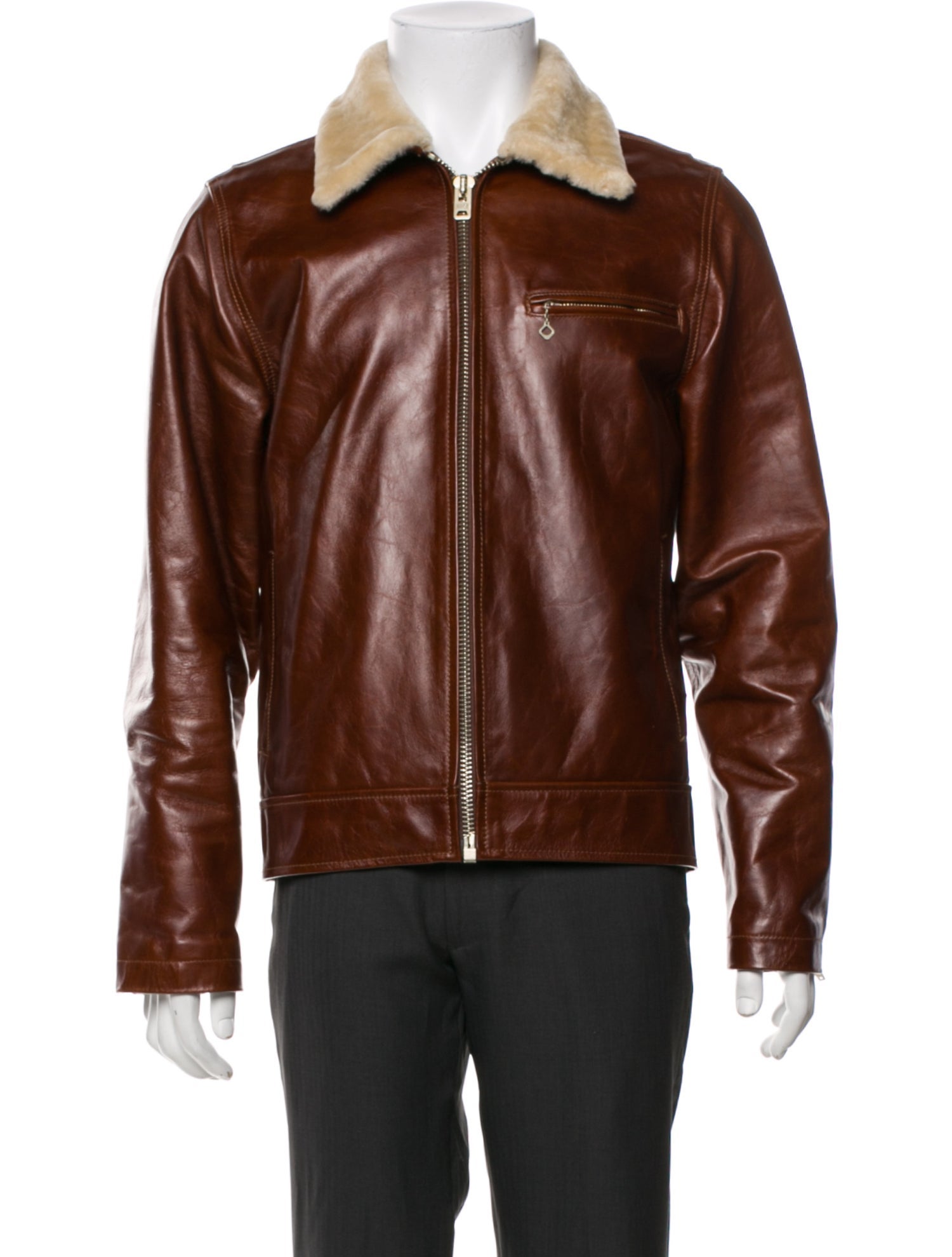 Freenote Cloth Leather Moto Jacket