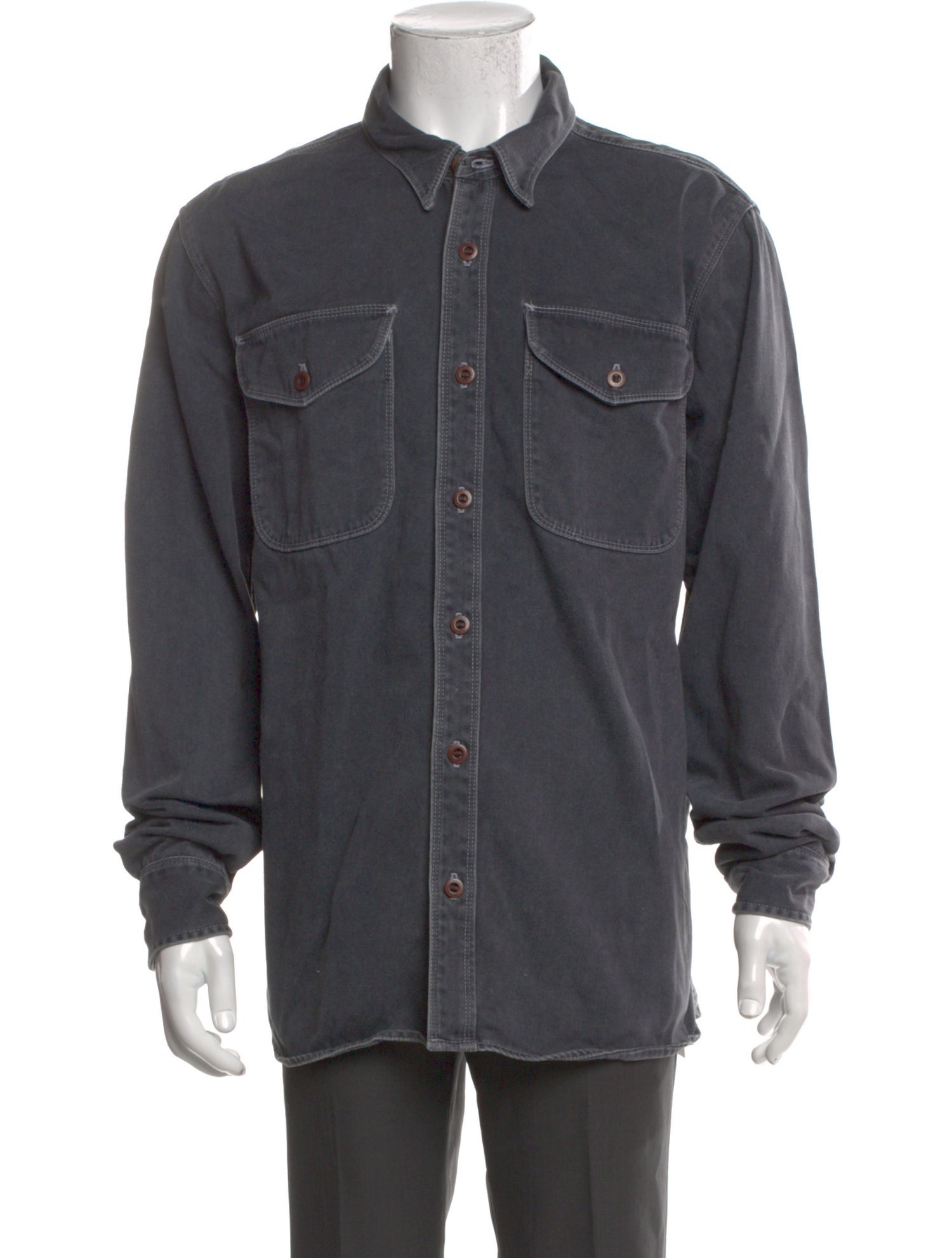 Freenote Cloth Long Sleeve Denim Shirt