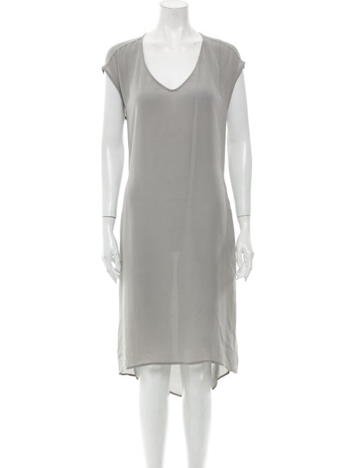 Christopher Fischer Silk Midi Length Dress Grey