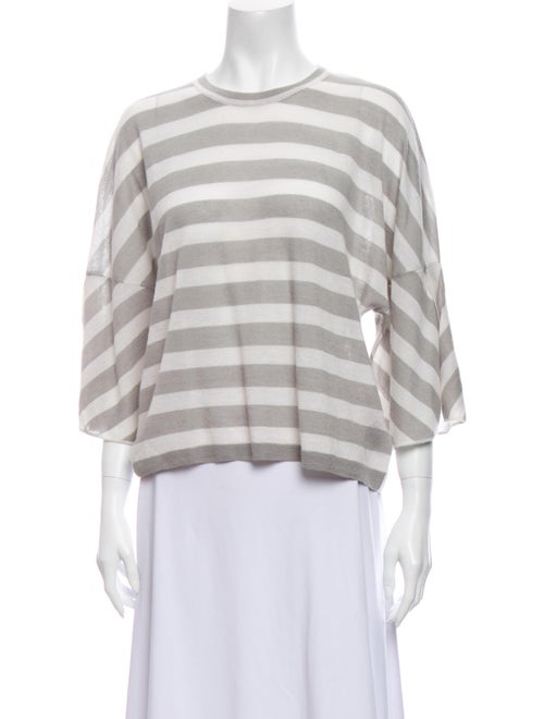 Christopher Fischer Cashmere Striped Sweater Grey
