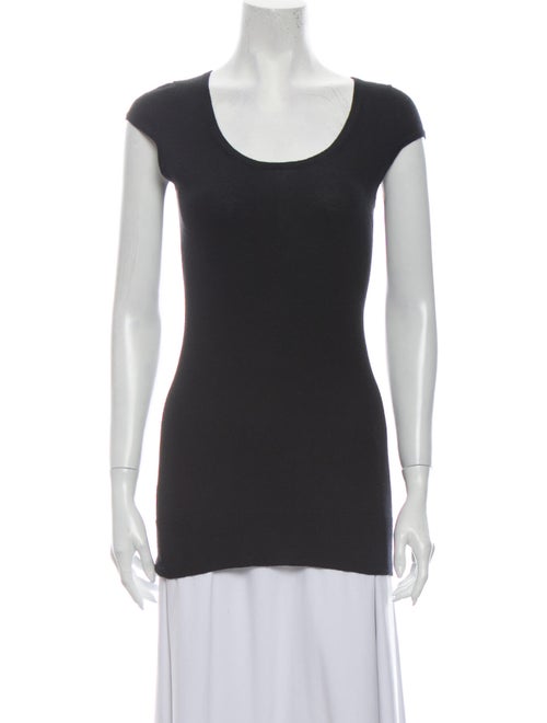 Christopher Fischer Silk Scoop Neck Sweater Black
