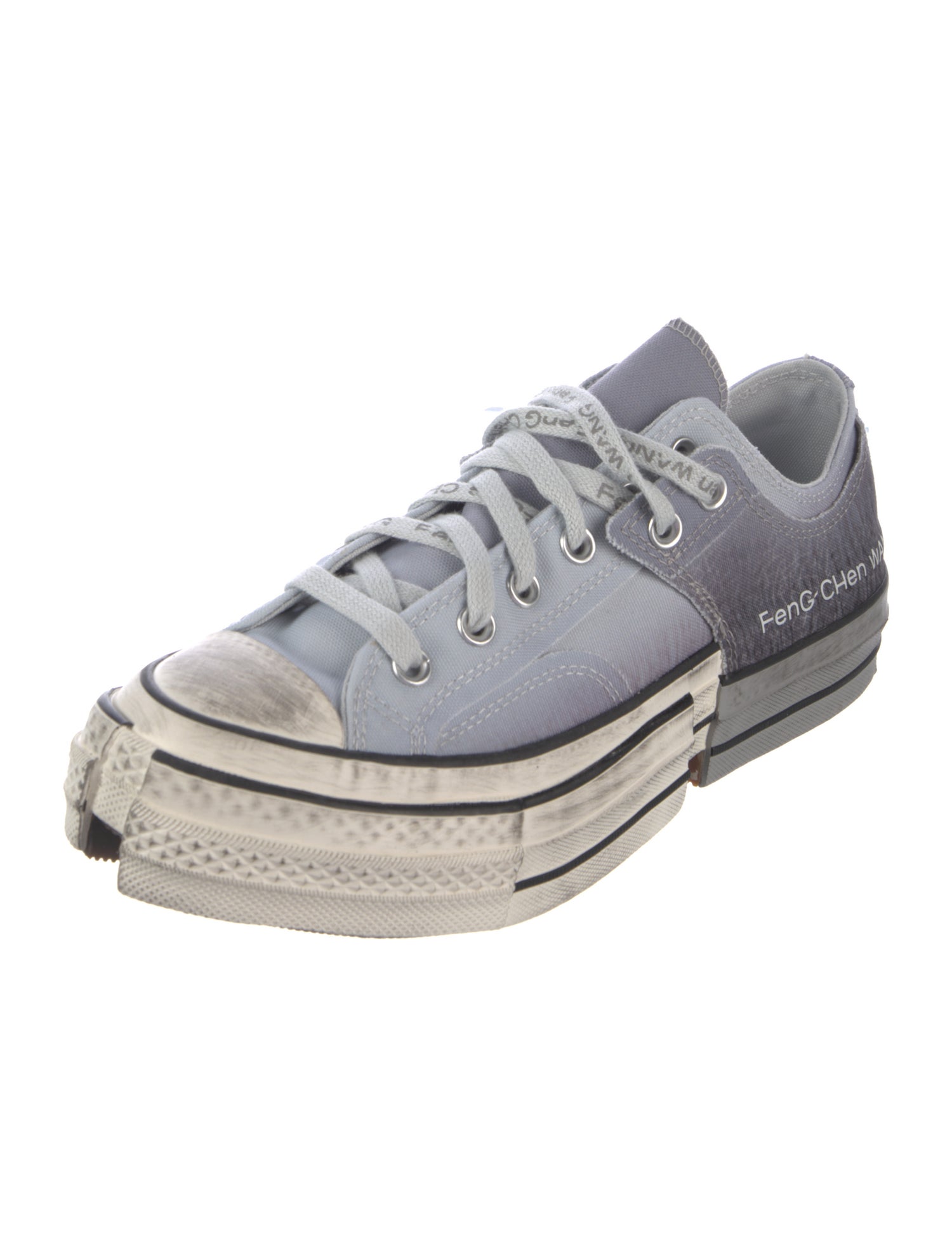 Feng Chen Wang x Converse Canvas Patterned Sneakers