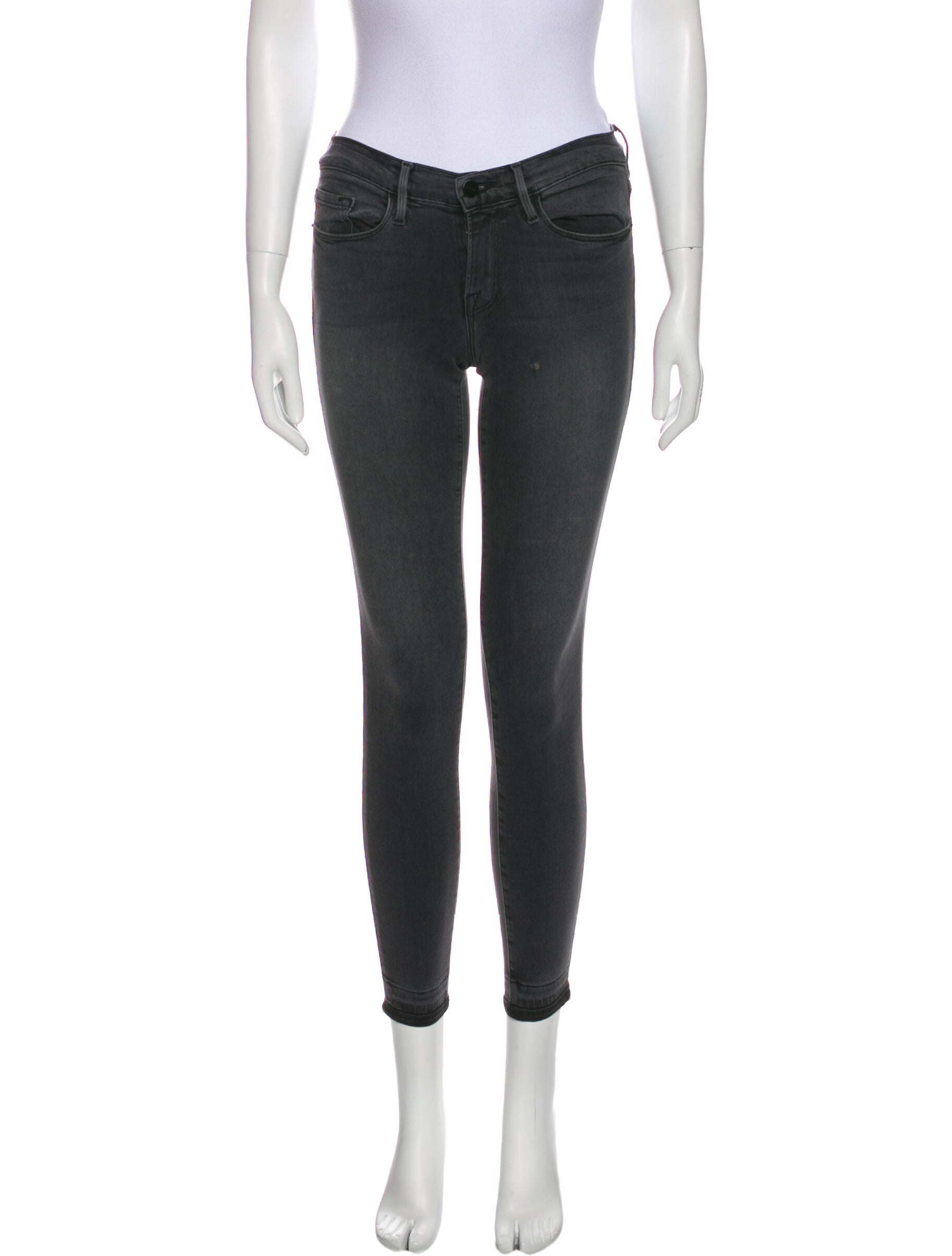 FRAME Low-Rise Skinny Leg Jeans