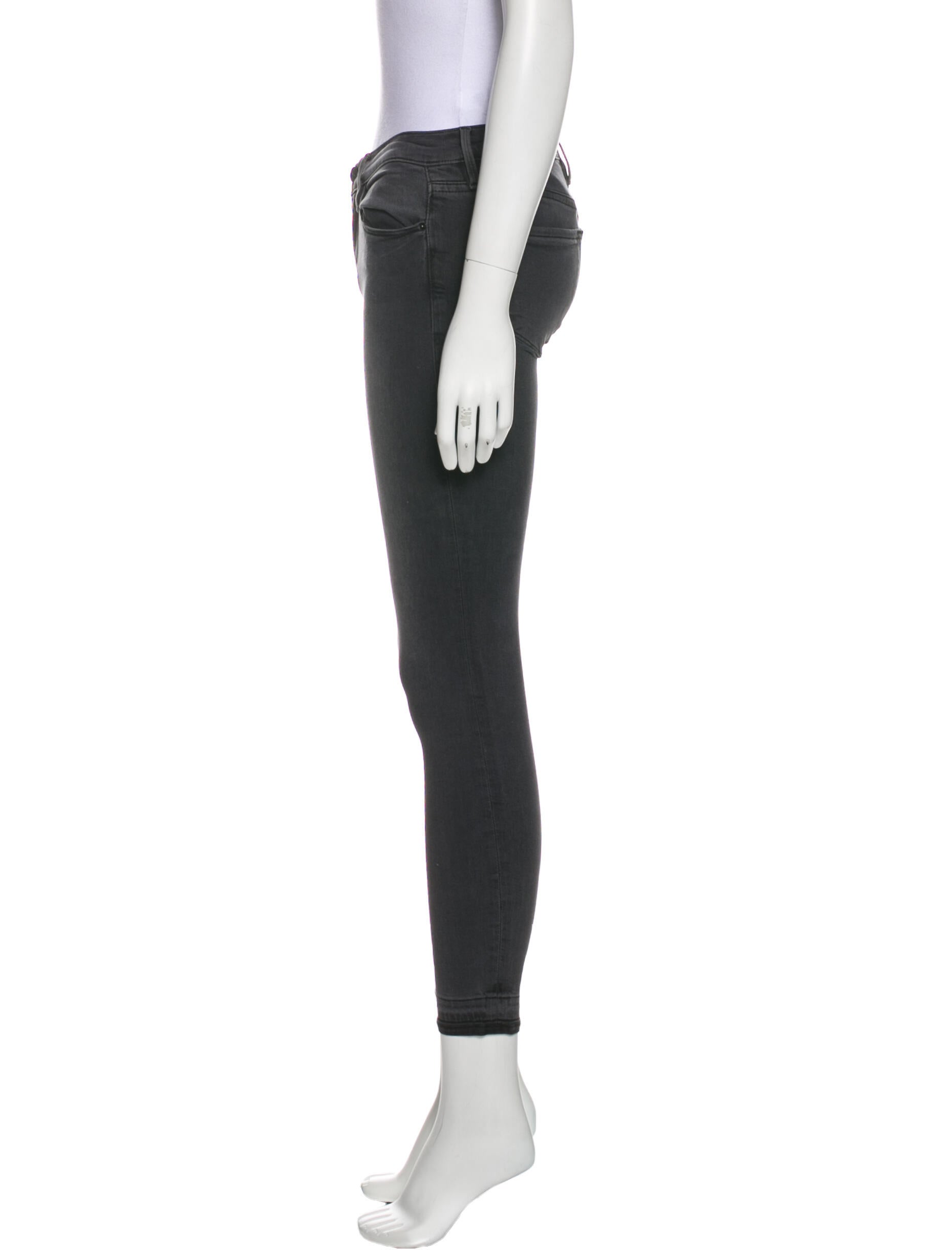 FRAME Low-Rise Skinny Leg Jeans