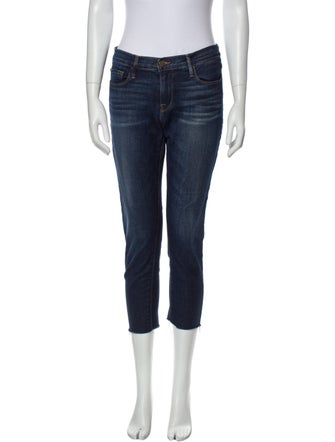 FRAME Mid-Rise Skinny Leg Jeans