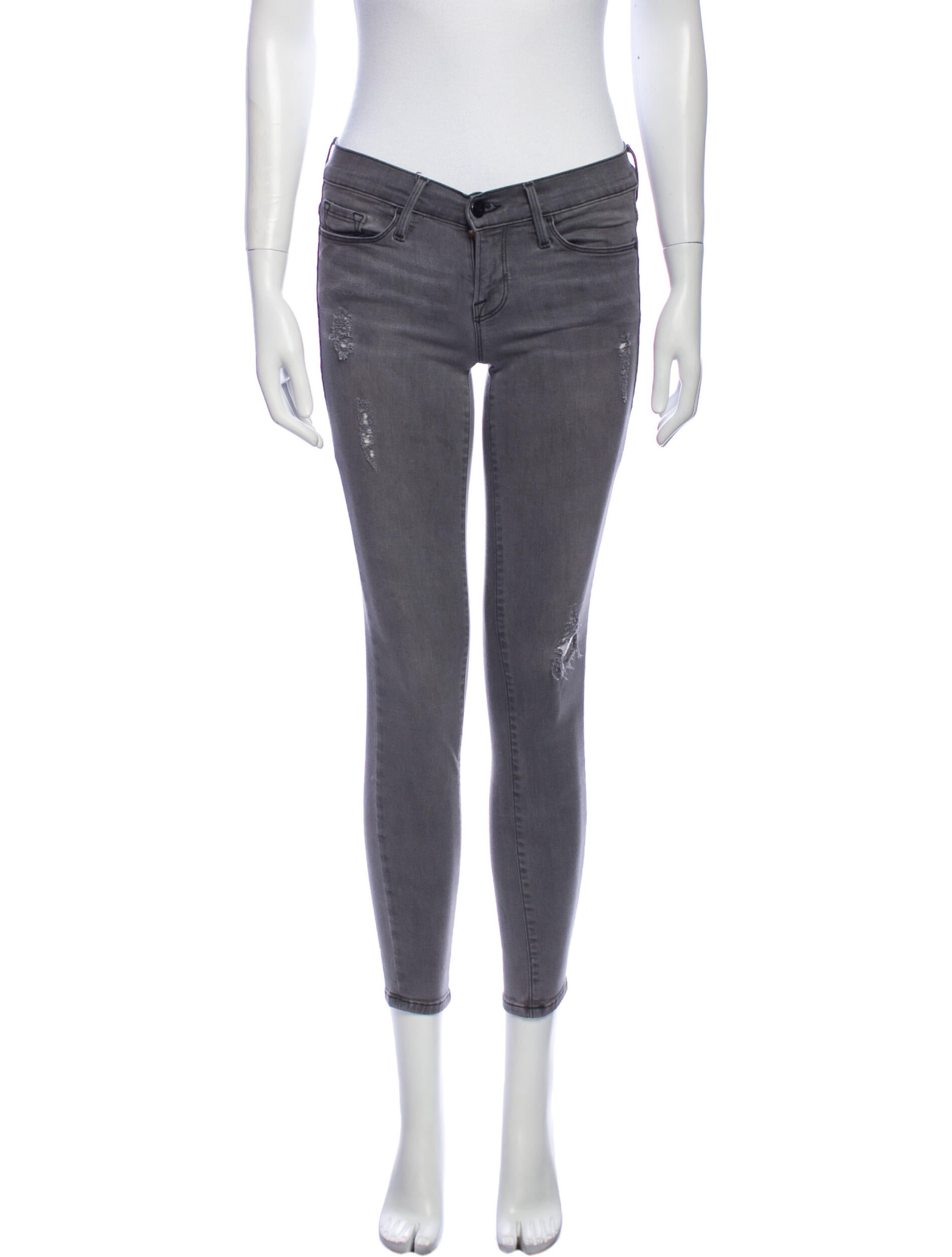 FRAME Low-Rise Skinny Leg Jeans