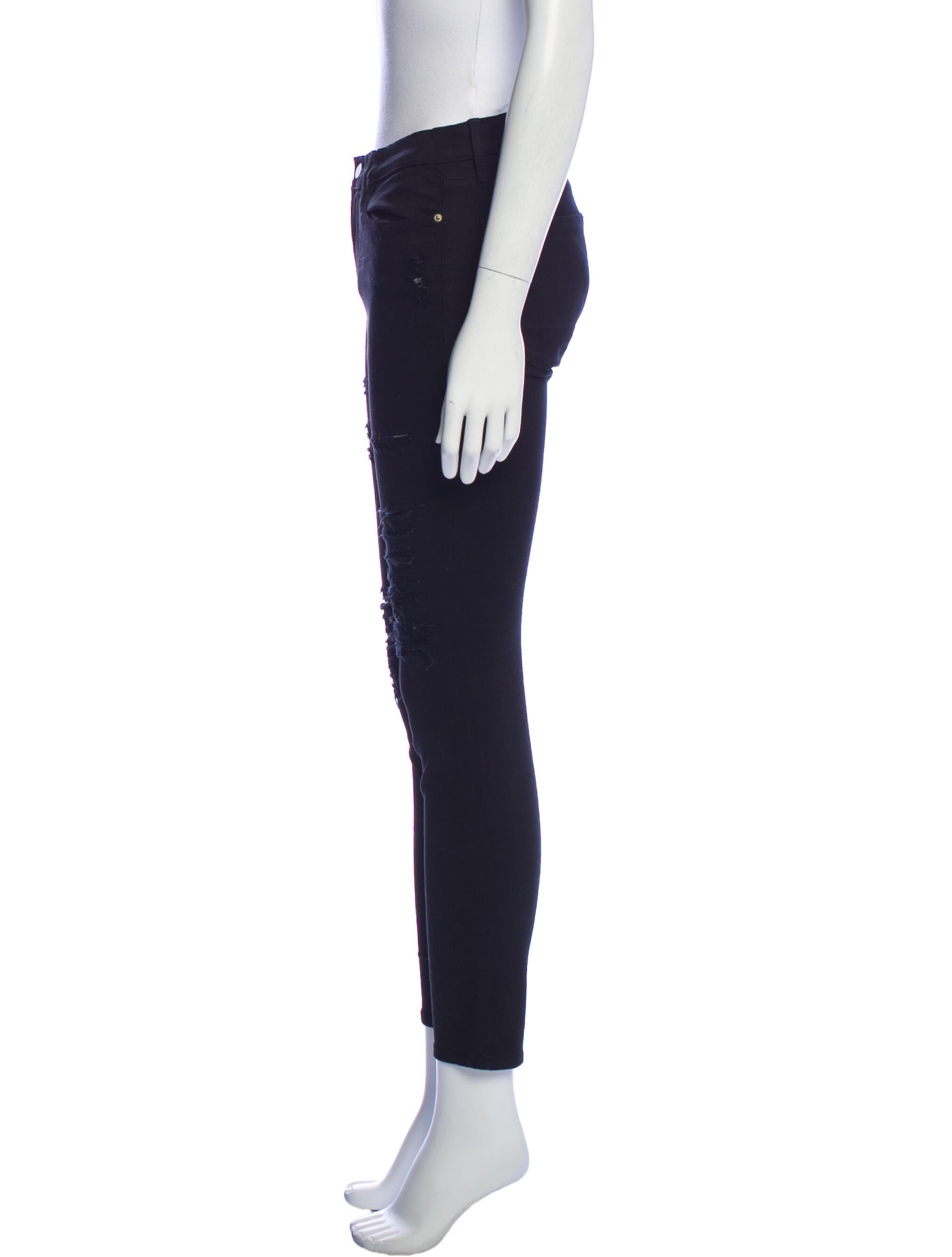FRAME Mid-Rise Skinny Leg Jeans