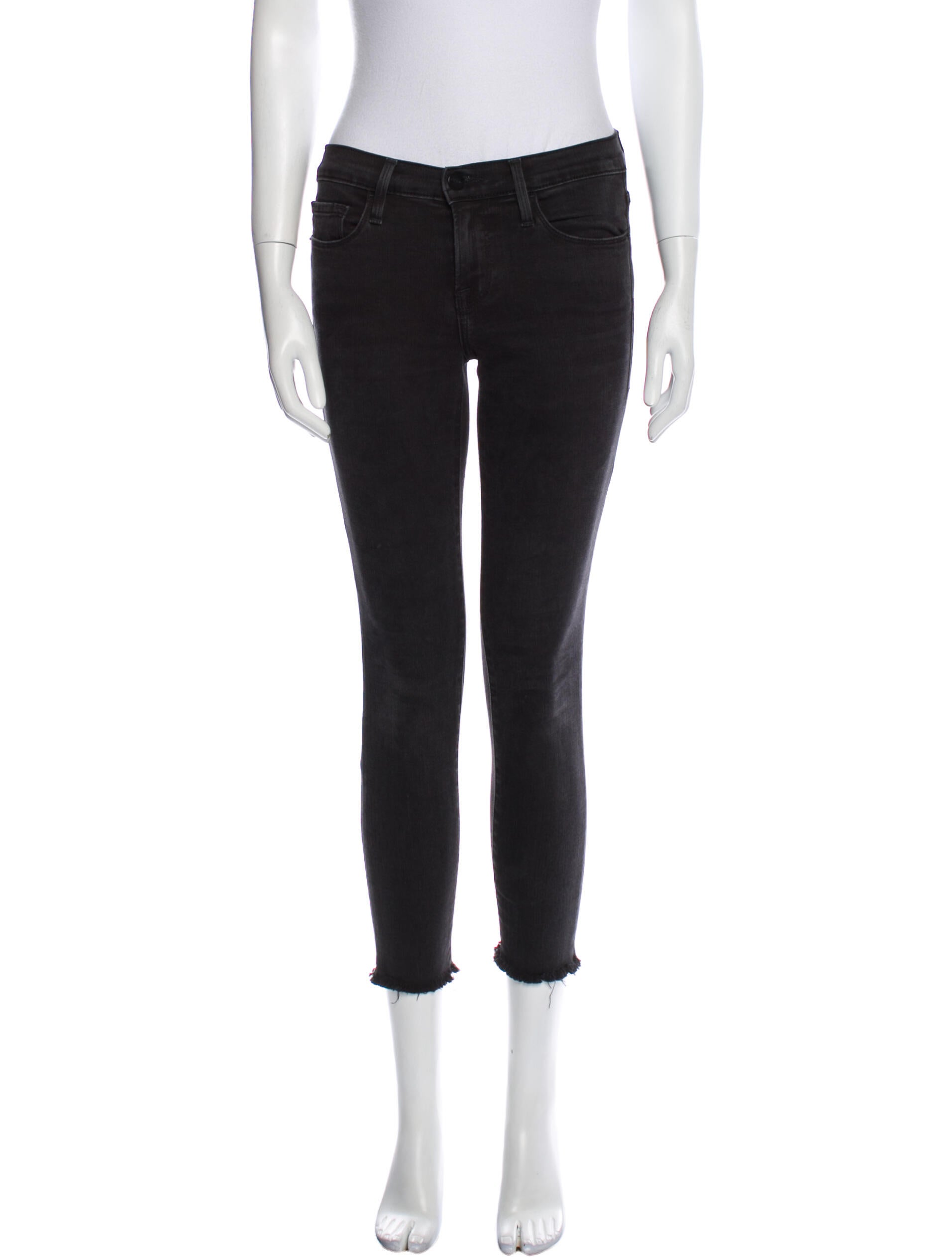 FRAME Mid-Rise Skinny Leg Jeans