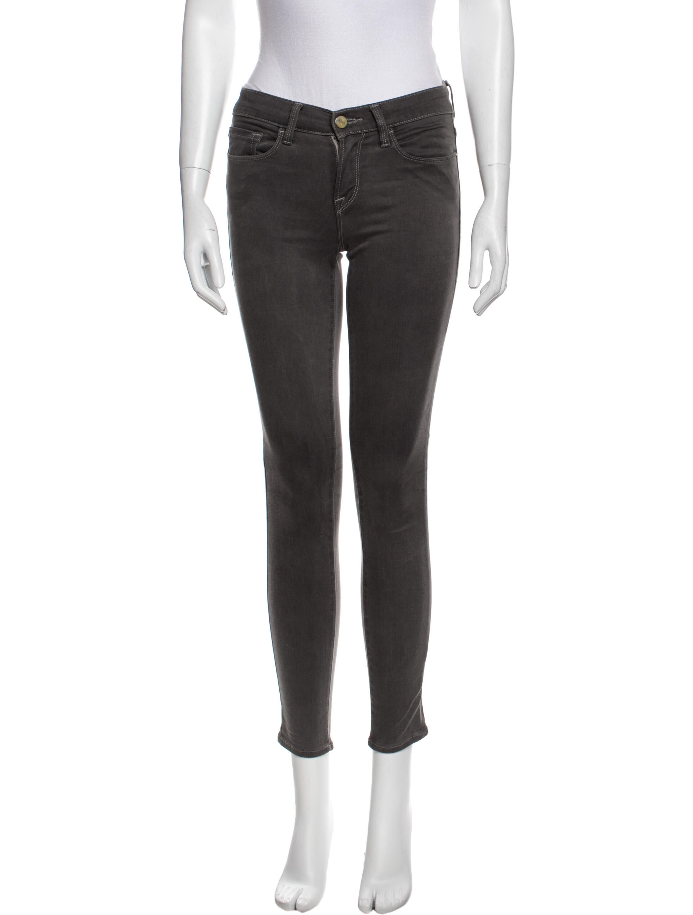 FRAME Low-Rise Skinny Leg Jeans