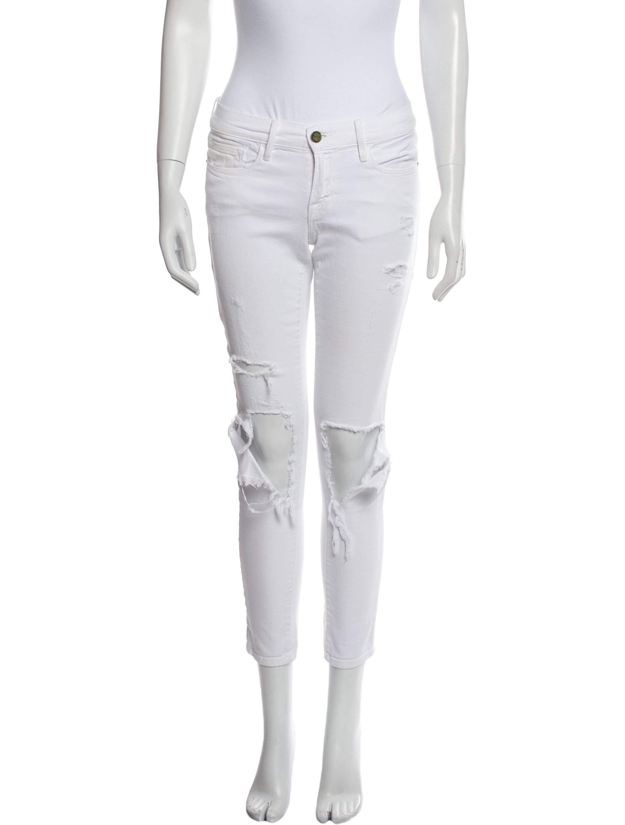 FRAME Low-Rise Skinny Leg Jeans